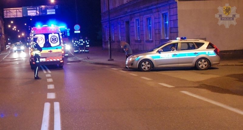 Wypadek z pieszym w Tczewie w lipcu 2017 r. Fot. policja