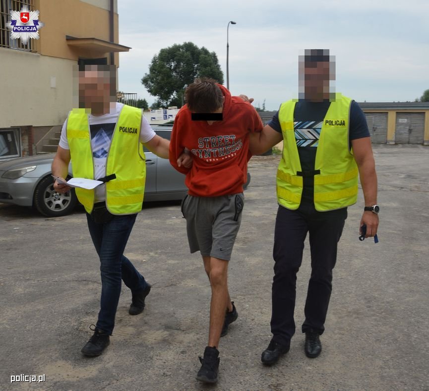 Sprawca wypadku z pieszymi w Biłgoraju został aresztowany na 3 miesiące. Fot. policja