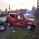 Zderzenie czołowe samochodów w Justynowie. Źródło: Facebook OSP Justynów