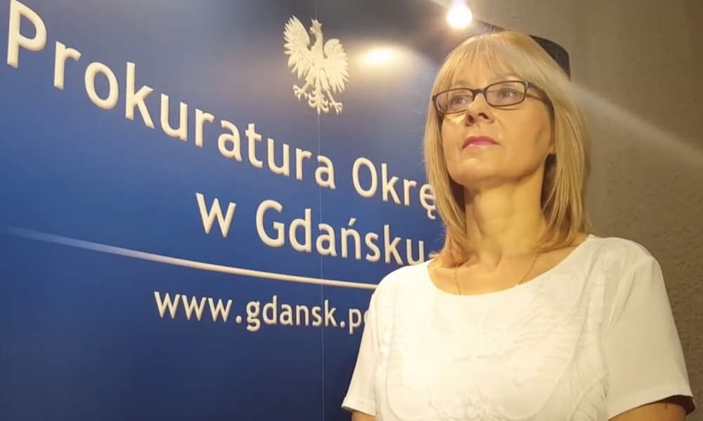 Grażyna Wawryniuk, rzecznik Prokuratury Okręgowej w Gdańsku. Źródło: YouTube