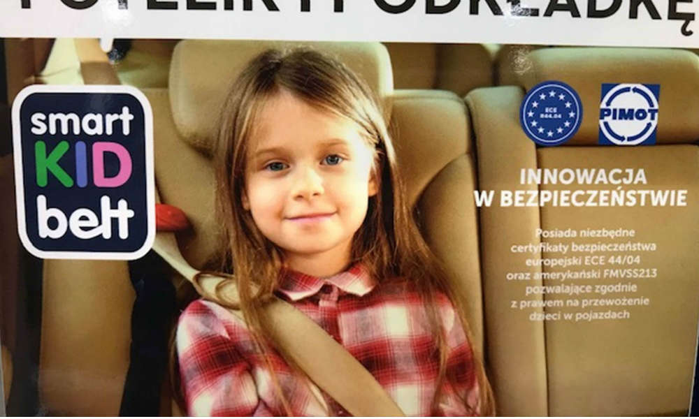 Przemysłowy Instytut Motoryzacji twierdzi, że producent Smart Kid Belt wykorzystał na swoim produkcie logo PIMOT bez uzgodnienia i bezprawnie. Instytut zażądał wycofania tak oznaczonych produktów. Fot. brd24.pl