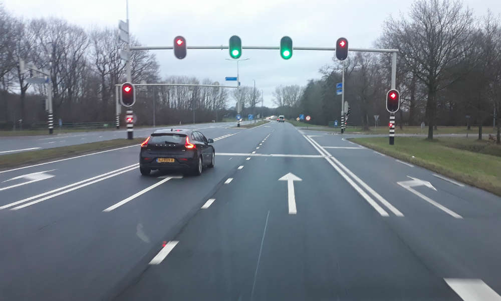 Skrzyżowanie drogowe w Holandii Fot. Wiesław Migdałek