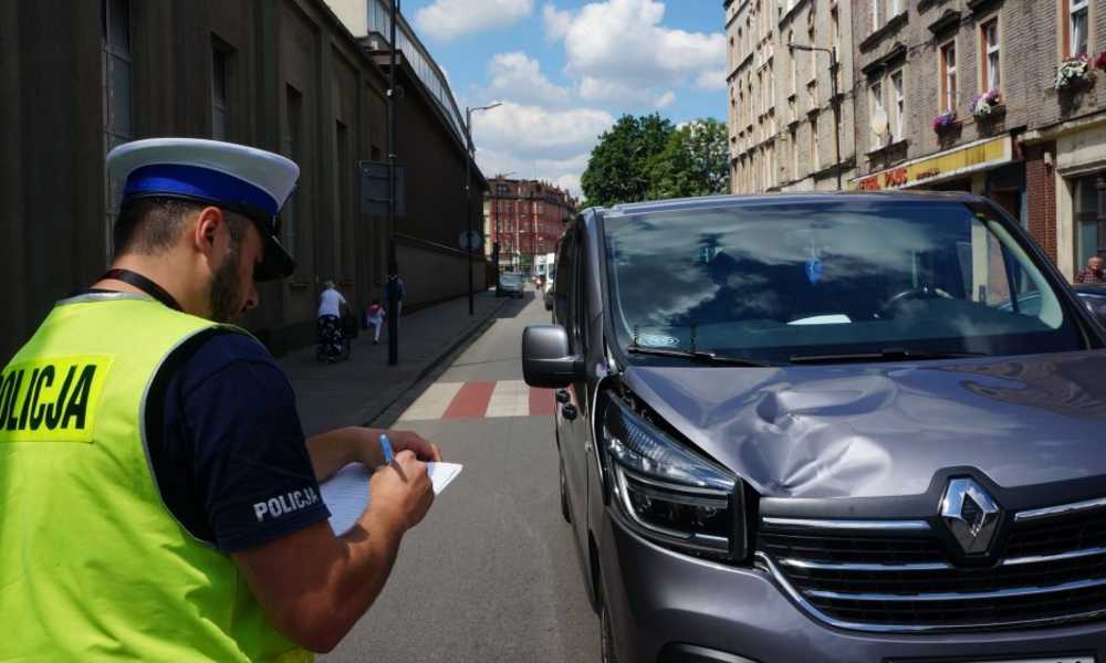 Śmiertelne potrącenie pieszej w Siemianowicach Śląskich Fot. Policja