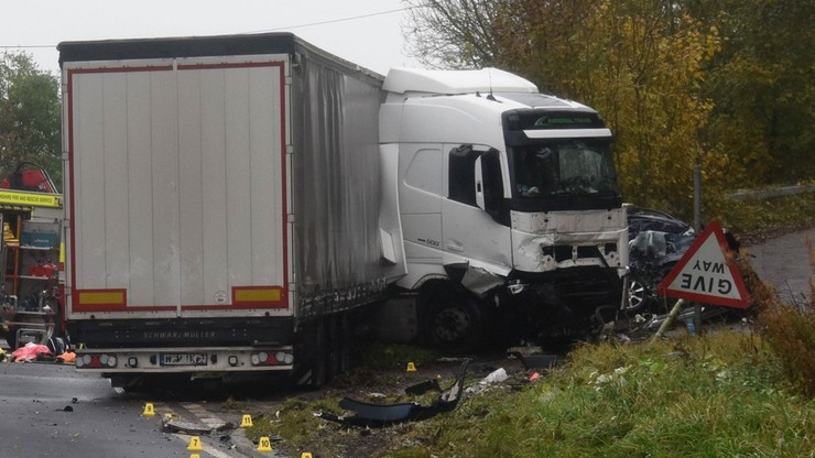 Polak jechał ciężarówką pod prąd w Anglii i spowodował w listopadzie śmiertelny wypadek Fot. Northampshire Police