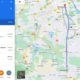 Czas przejazdu podawany przez Google Maps opiera się na danych z wcześniejszych przejazdów tym odcinkiem - a w Polsce 70-90 proc. kierowców łamie ograniczenia prędkości. Źródło: Google Maps