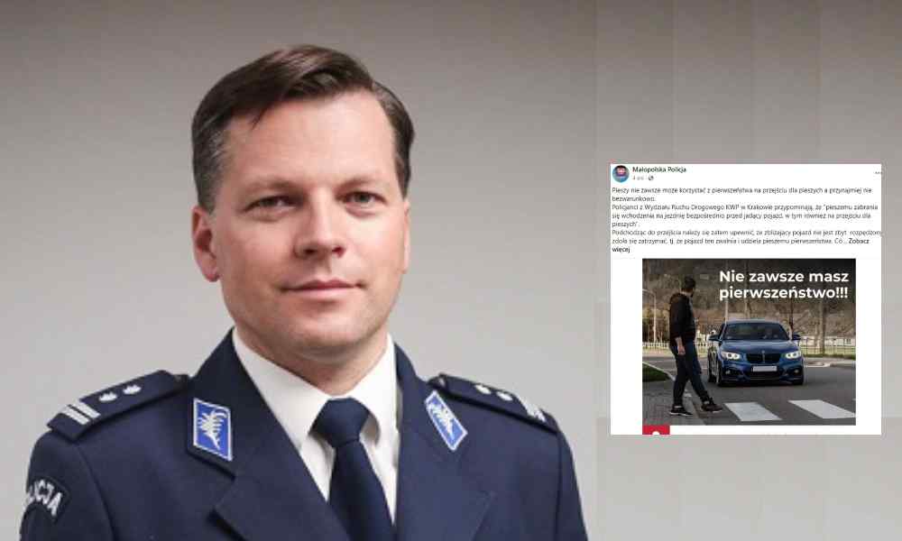 Insp. Sebastian Gleń, rzecznik prasowy Komendy Wojewódzkiej Policji w Krakowie