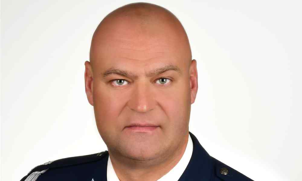 komendant powiatowy policji w Mielcu podinspektor Tomasz Grazda Fot. Policja