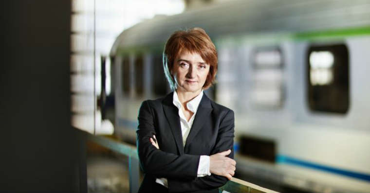 Maria Wasiak, nowa minister rozwoju i infrastruktury. Fot. PKP SA