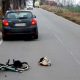 Śmiertelne potrącenie rowerzysty niedaleko miejscowości Prabuty. Fot. Policja