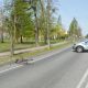 Potrącenie rowerzystki w Rejowcu Fabrycznym. Fot. Policja