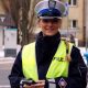 Policjantka KSP podczas działań "Niechronieni uczestnicy ruchu drogowego" 29 marca 2019 r. Fot. Policja