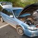 Mazda Polaka zatrzymanego po ucieczce z miejsca wypadku na Słowacji. Fot. Słowacka Policja