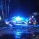 Kierowca spowodował wypadek, w którym poszkodowani zostali policjanci Fot. Facebook/OSP Lisia Góra