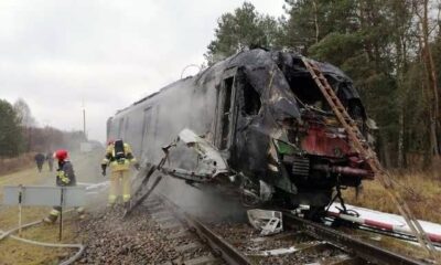 Wypadek na przejeździe kolejowym w Widełce Fot. KP PSP Kolbuszowa