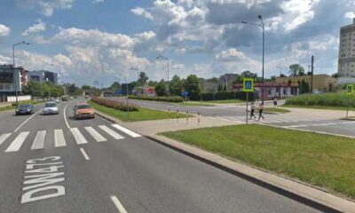 Przejście dla pieszych w Piotrkowie Trybunalskim to śmiertelna pułapka zastawiona przez zarządcę drogi - Zarząd Dróg Wojewódzkich w Łodzi Źródło: Google Maps