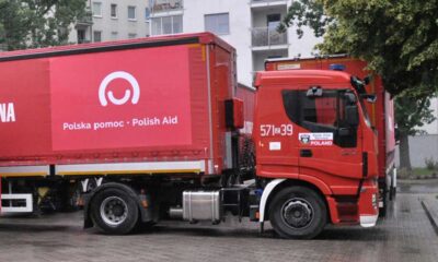 Polski konwój humanitarny na Ukrainę w 2020 r. Fot. KAS