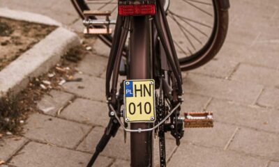 Tablica rejestracyjna na rowerze Fot. CC0