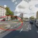 Taki łącznik między jezdniami jednej drogi jak na ul. Grochowskiej w Warszawie - od 21 września 2022 r. formalnie tworzy na drodze skrzyżowanie Źródło: Google Maps