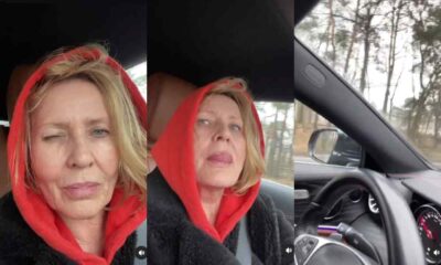 Grażyna Szapołowska prowadziła samochód i nagrywała filmik na telefonie Źródło: Instagram/grazyna_szapolowska