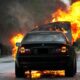 Płonący samochód BMW. Tony Webster/CC BY 2.0