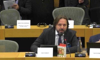 Krzysztof Markowski, wiceprezes Smart Kid S.A. podczas wystąpienia na Komisji Petycji Parlamentu Europejskiego Źródło: KE