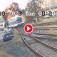 Moment wypadku na przejeździe kolejowym w Ołomuńcu w Czechach Źródło: Policie ČR