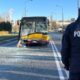 Zniszczony autobus miejski po wypadku w Warszawie Fot. Policja