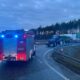 Ciągnik, który blokował strażakom dojazd do wypadku najkrótszą drogą Źródło: Facebook/OSP Białe Błota
